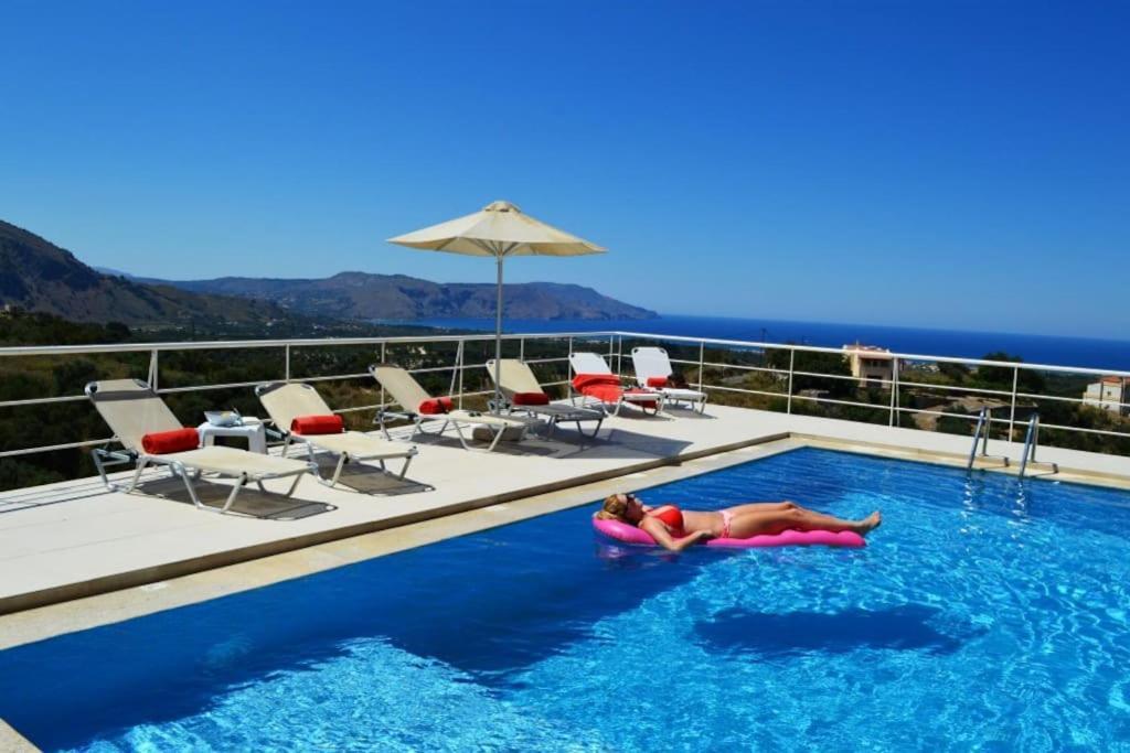 Villa Vuna - Private Pool -Sea View خانيا المظهر الخارجي الصورة