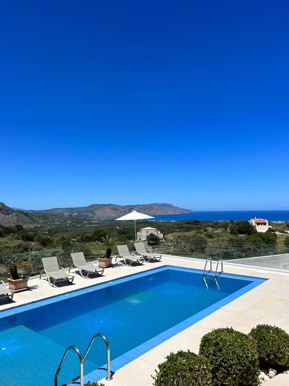 Villa Vuna - Private Pool -Sea View خانيا المظهر الخارجي الصورة