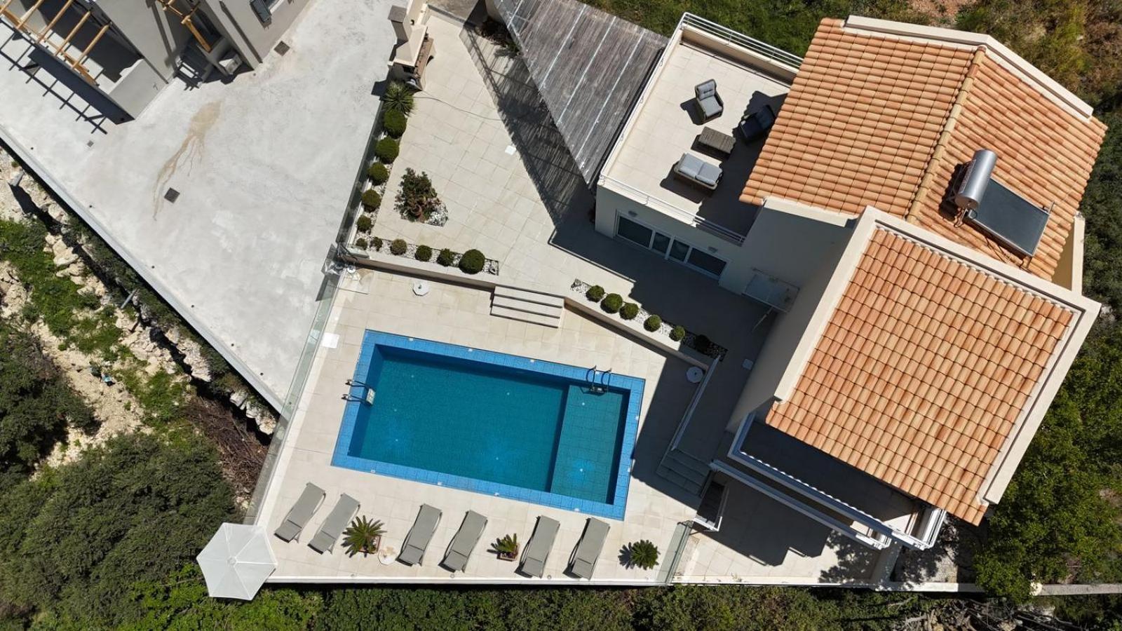 Villa Vuna - Private Pool -Sea View خانيا المظهر الخارجي الصورة